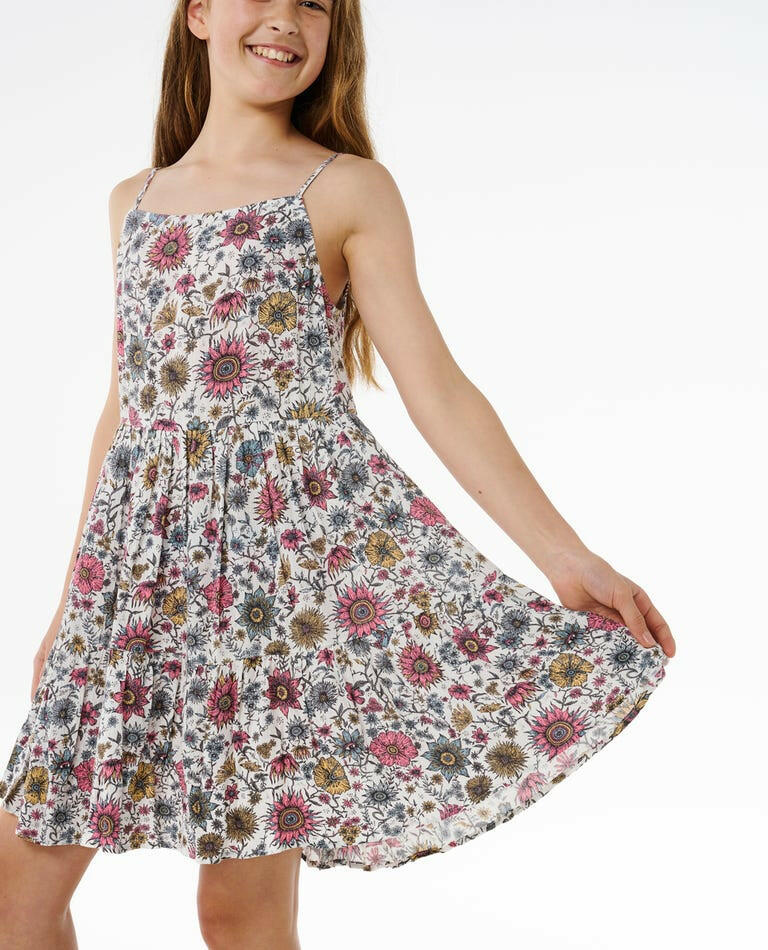 FLORAL HEAT DRESS -GIRL