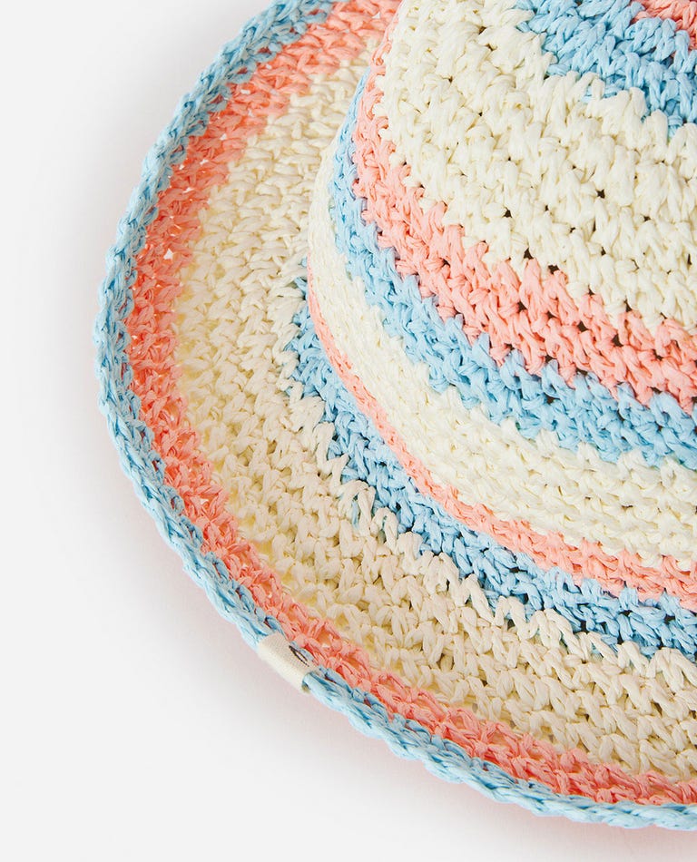 Rip Curl - Chapéu de Criança - SUN STRIPE CROCHET HAT-GIRL - Wavesensations - Online Surf Shop