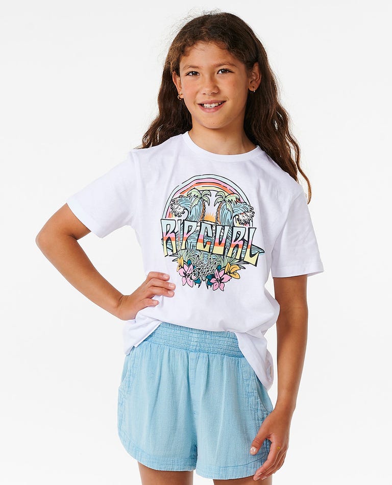 Rip Curl - T-shirt de Criança - BLOCK PARTY TEE-GIRL - Wavesensations - Online Surf Shop