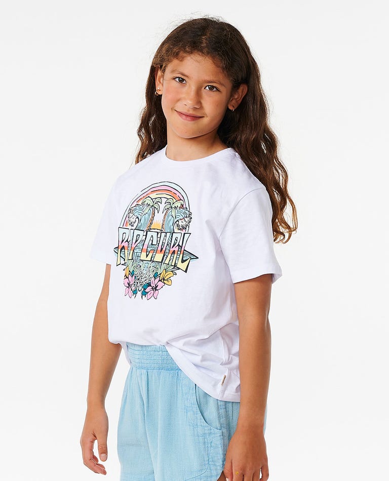 Rip Curl - T-shirt de Criança - BLOCK PARTY TEE-GIRL - Wavesensations - Online Surf Shop