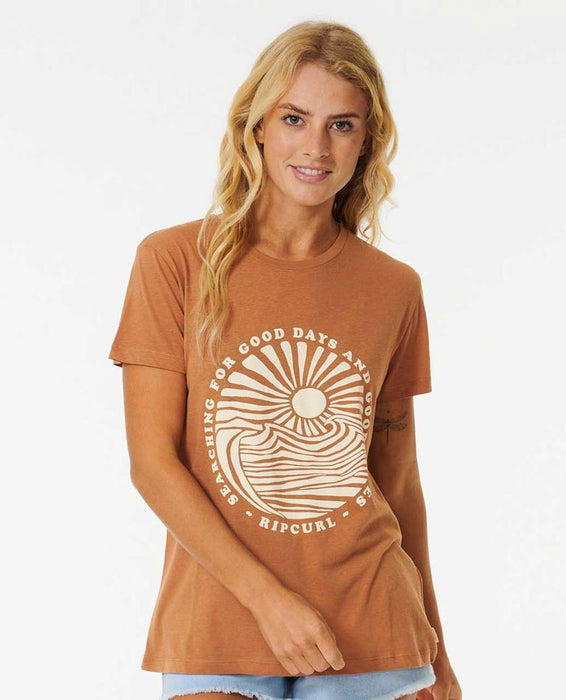 RIP CURL - GOOD WAVES STANDARD TEE-Rip Curl