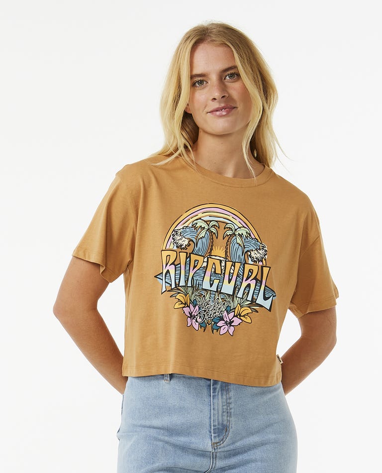 T-shirt Rip Curl BLOCK PARTY CROP TEE 