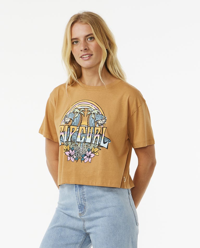 T-shirt Rip Curl BLOCK PARTY CROP TEE 