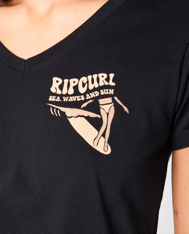 T-shirt Rip Curl RE-ENTRY V NECK TEE 