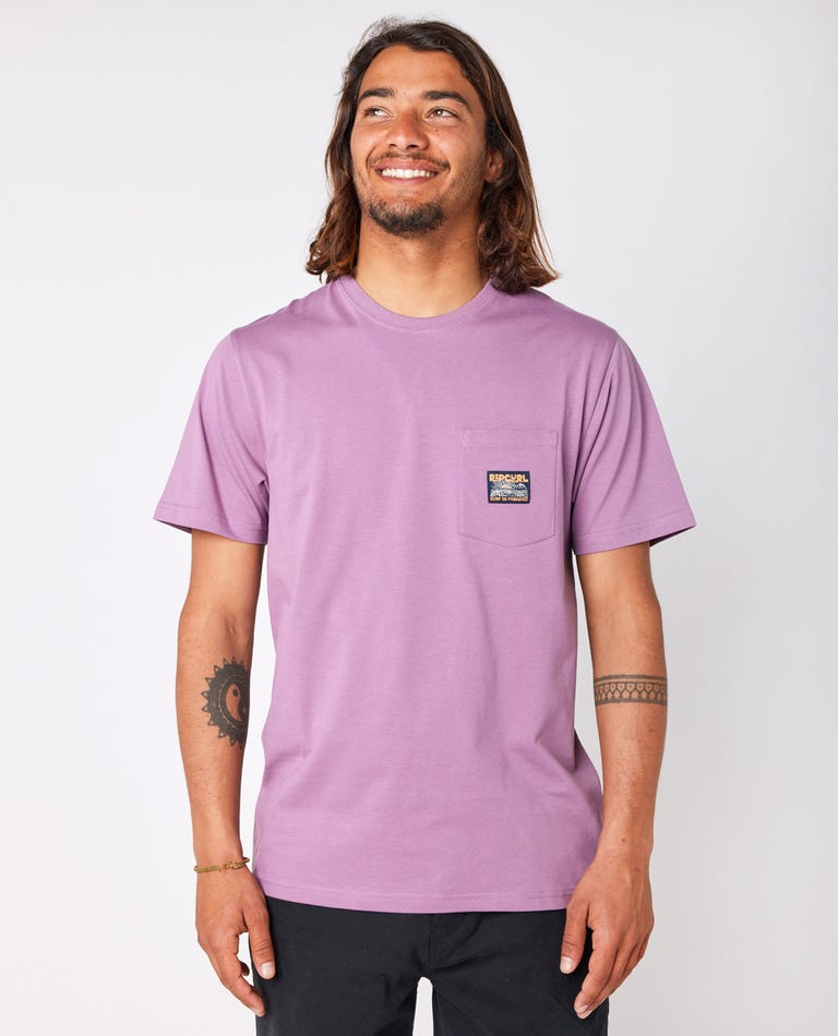 Rip Curl - T-shirt de Homem - SURF PARADISE BADGE TEE - Wavesensations - Online Surf Shop