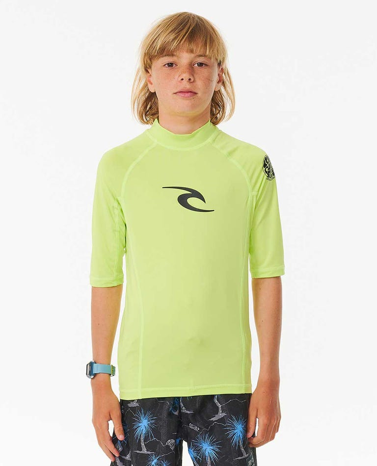 Rip Curl - Licra de Criança - BRAND WAVE UPF S/S-BOY - Wavesensations - Online Surf Shop