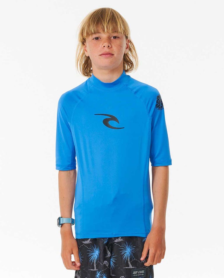 Rip Curl - Licra de Criança - BRAND WAVE UPF S/S-BOY - Wavesensations - Online Surf Shop