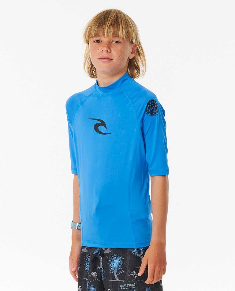 Rip Curl - Licra de Criança - BRAND WAVE UPF S/S-BOY - Wavesensations - Online Surf Shop