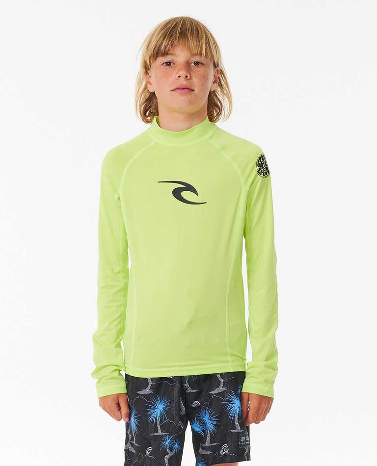 Licra Rip Curl BRAND WAVE UPF L/S-BOY 