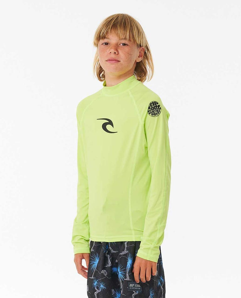 Rip Curl - Licra de Criança - BRAND WAVE UPF L/S-BOY - Wavesensations - Online Surf Shop