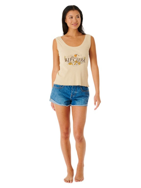 RIP CURL - OCEANS TOGETHER RIBBED TANK-Rip Curl