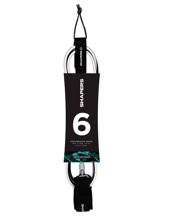 Leash SHAPERS 6'0 Regular  Black/White Leash 