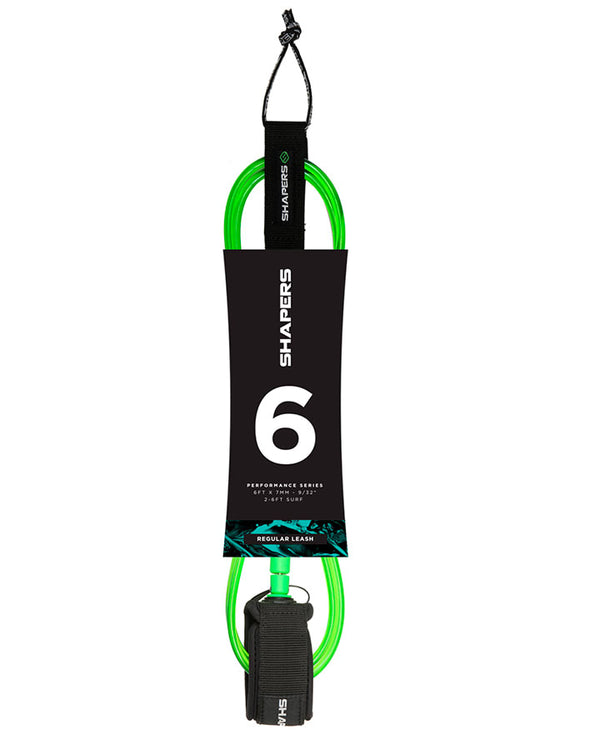 Leash SHAPERS 6'0 Regular  Green Leash 