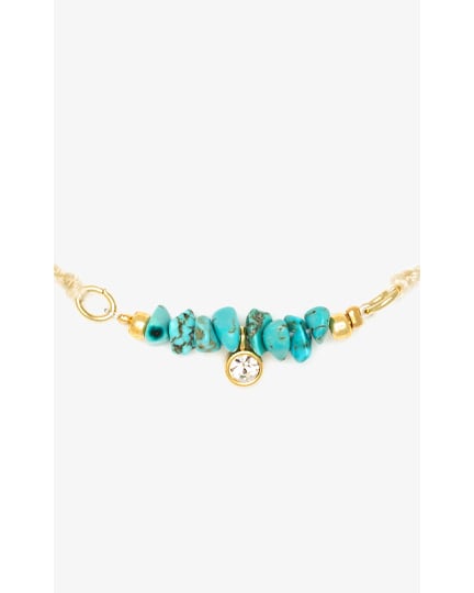 Pulseira Pura Vida Dainty Turquoise Bd GD Charm 