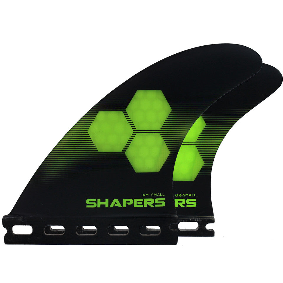 Fins SHAPERS AM Core-Lite Small Tri-Quad Fins - Single tab 
