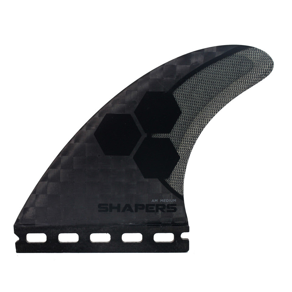Fins SHAPERS AM Stealth Large Tri-Quad Fins - Single tab 