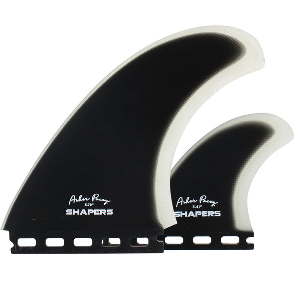 Asher Pacey 5.79'' Twin Fins Single tab Black/Clear