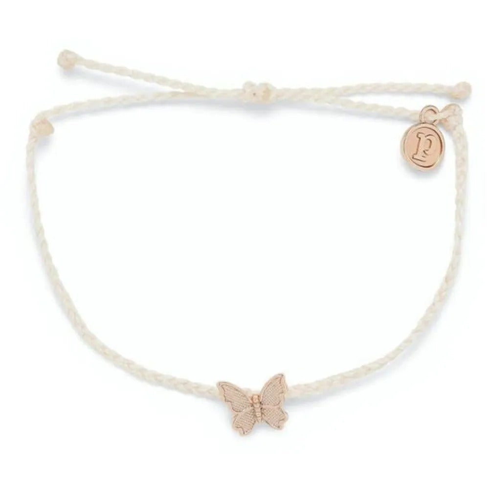 PURA VIDA - BUTTERFLY IN FLIGHT ROSE GOLD-Pura Vida