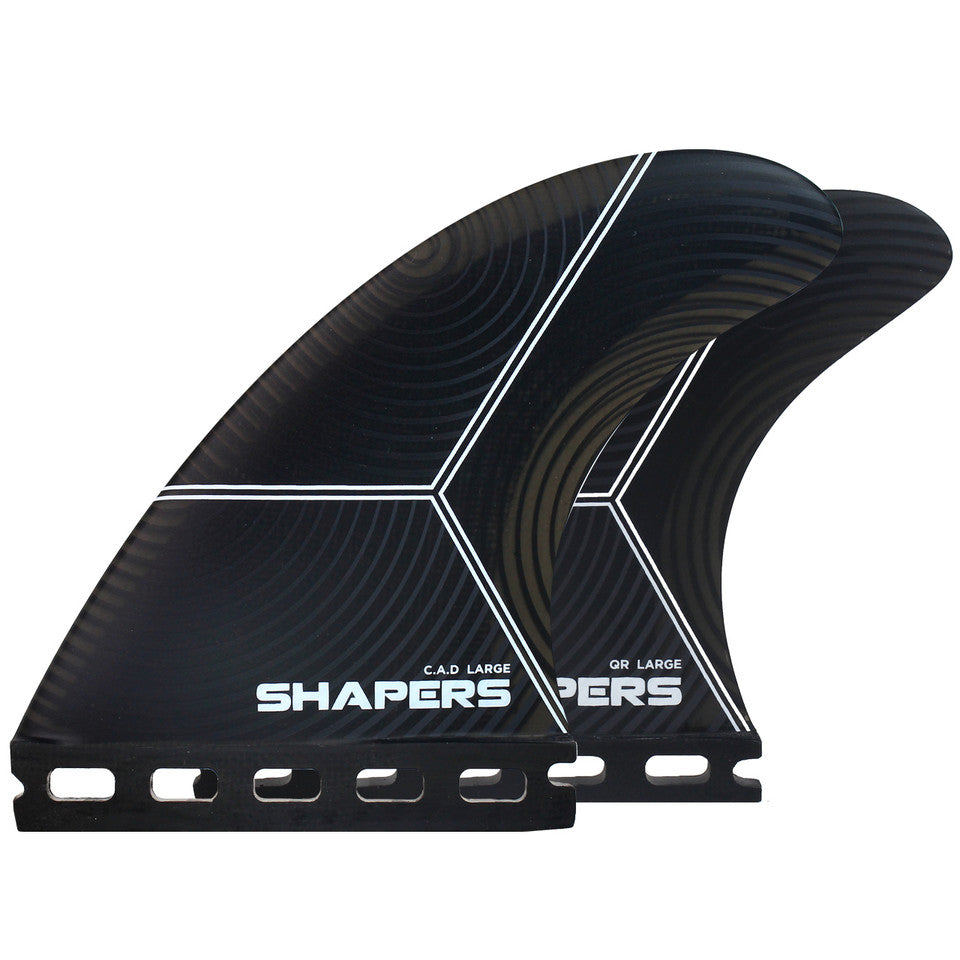 Fins SHAPERS C.A.D. Airlite Large Quad Fins - Single tab 