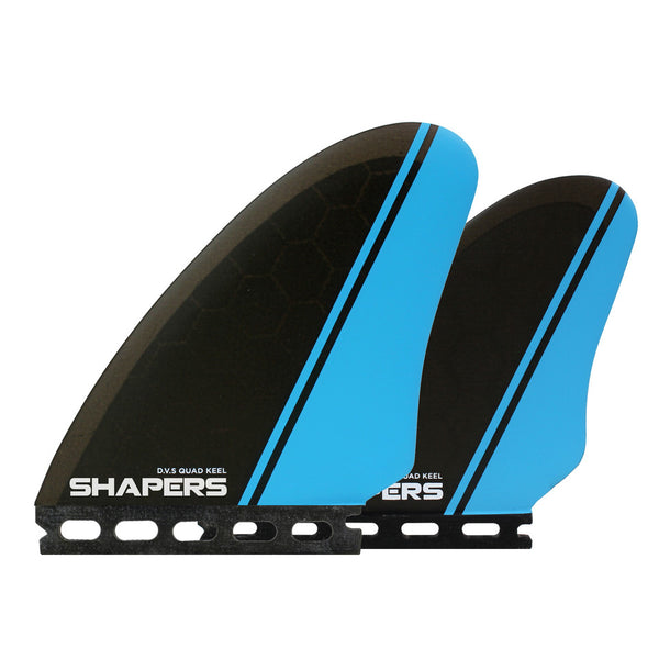 Fins SHAPERS DVS Keel Core-Lite Quad Fins - Single tab 