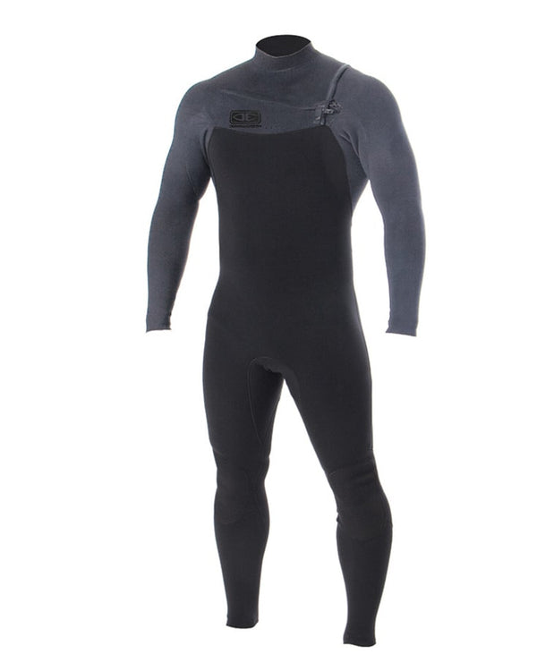 Fato de Surf Ocean & Earth Mens Free Flex Chest Zip 4/3 Wetsuit 