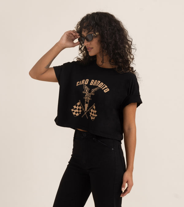 CIAO CROPPED BOXY TEE-The Roark Revival