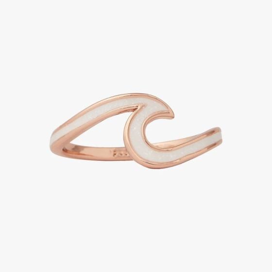 Pura Vida Rings - Enameled Wave Ring-Pura Vida